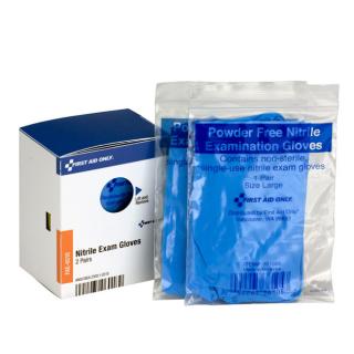 First Aid Only SmartCompliance Refill Nitrile Gloves, 2 Pairs Per Box