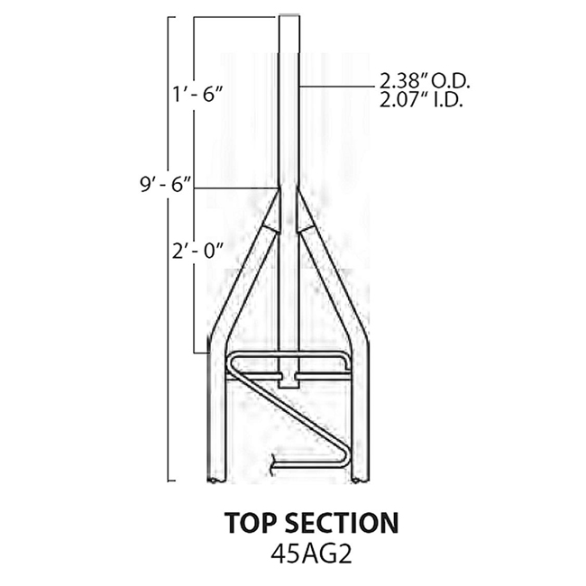 Rohn 45G Top Tower Section from GME Supply