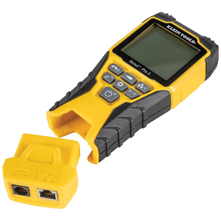 Klein Tools VDV501-851 VDV Cable Tester Kit with Scout Pro 3 Tester, Remotes, Adapter, Battery from GME Supply
